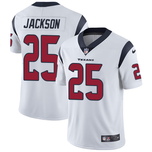 Nike Texans #25 Kareem Jackson White Men's Stitched NFL Vapor Untouchable Limited Jersey
